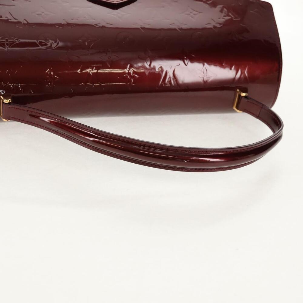 LOUIS VUITTON Monogram Vernis Romaine Hand Bag Rouge Favist M91393 Auth 151670AV - Picture 7 of 16